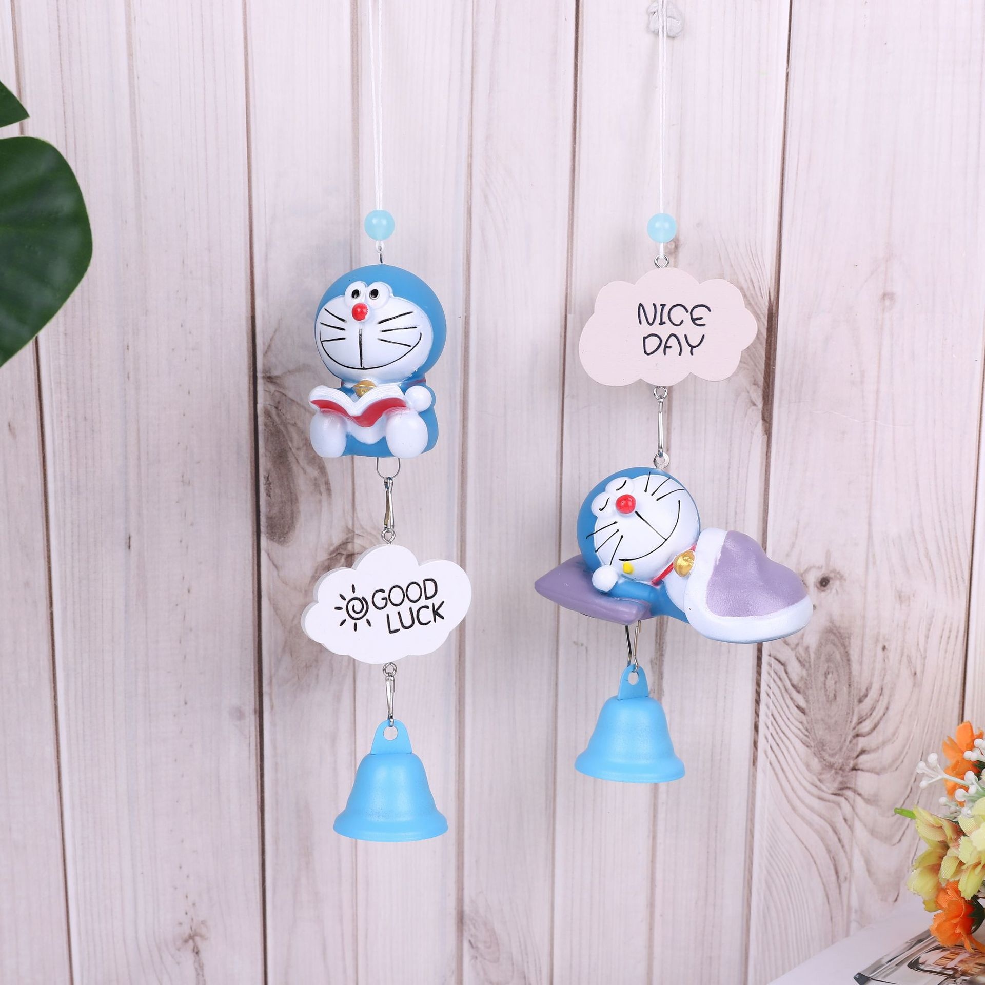 Japanese blue Dudu wind chime blue fat home decoration children&s student gift door decoration car decoration Pendant Gift
